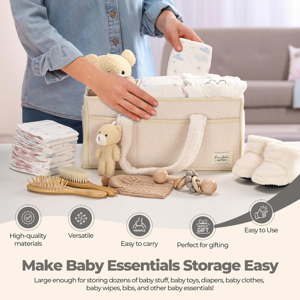 PeraBella wipes storage basket keeps essentials tidy and accessible.