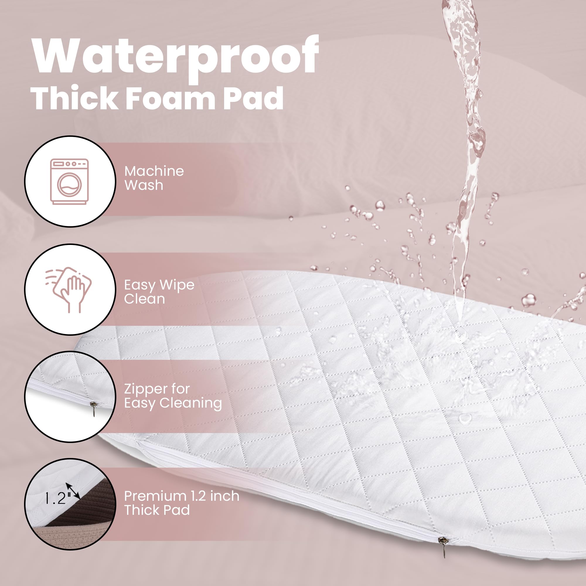 PeraBella XL portable changing pad for on-the-go diapering and easy setups.