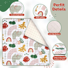 Colorful boho pattern on Percozzi mat boosts sensory exploration during play