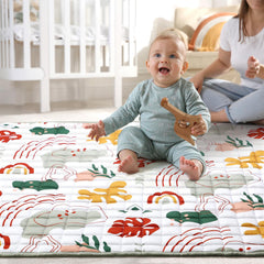 Fifty-by-fifty Percozzi mat folds flat for storage and travel