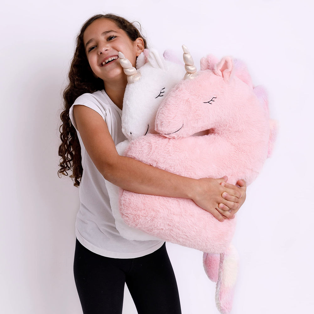 Perfectto Design unicorn pillow packaging displayed as a gift-ready decor.