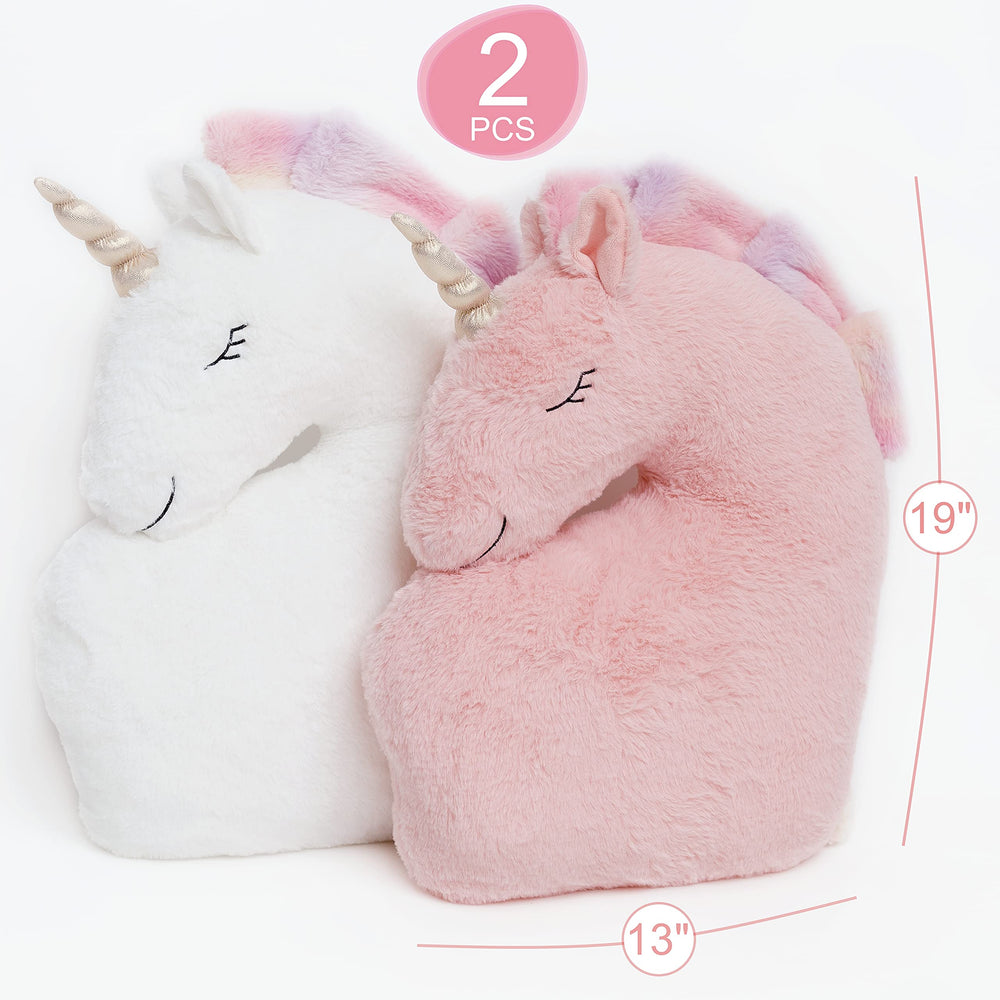 Perfectto Design unicorn pillow pair adds charm to a kid's room setup.