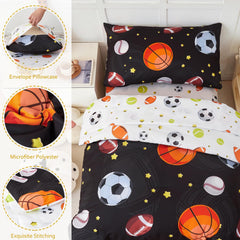 PERFEMET pillowcase in balls pattern adds soft, easy-care accents.