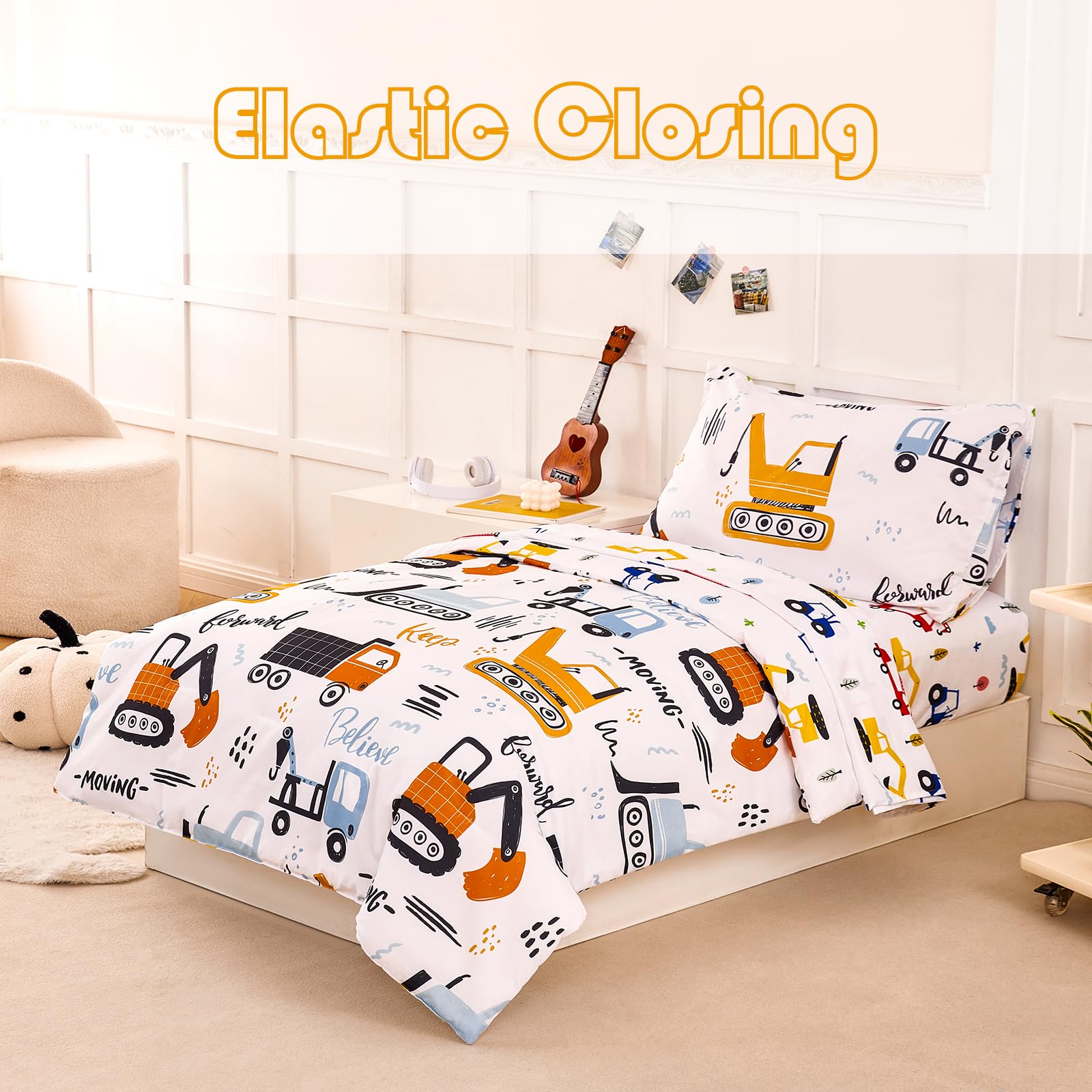 PERFEMET elastic-bottom fitted sheet keeps mattress snug