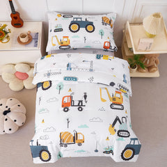 PERFEMET tractor-pattern top sheet shown for playful style and easy care