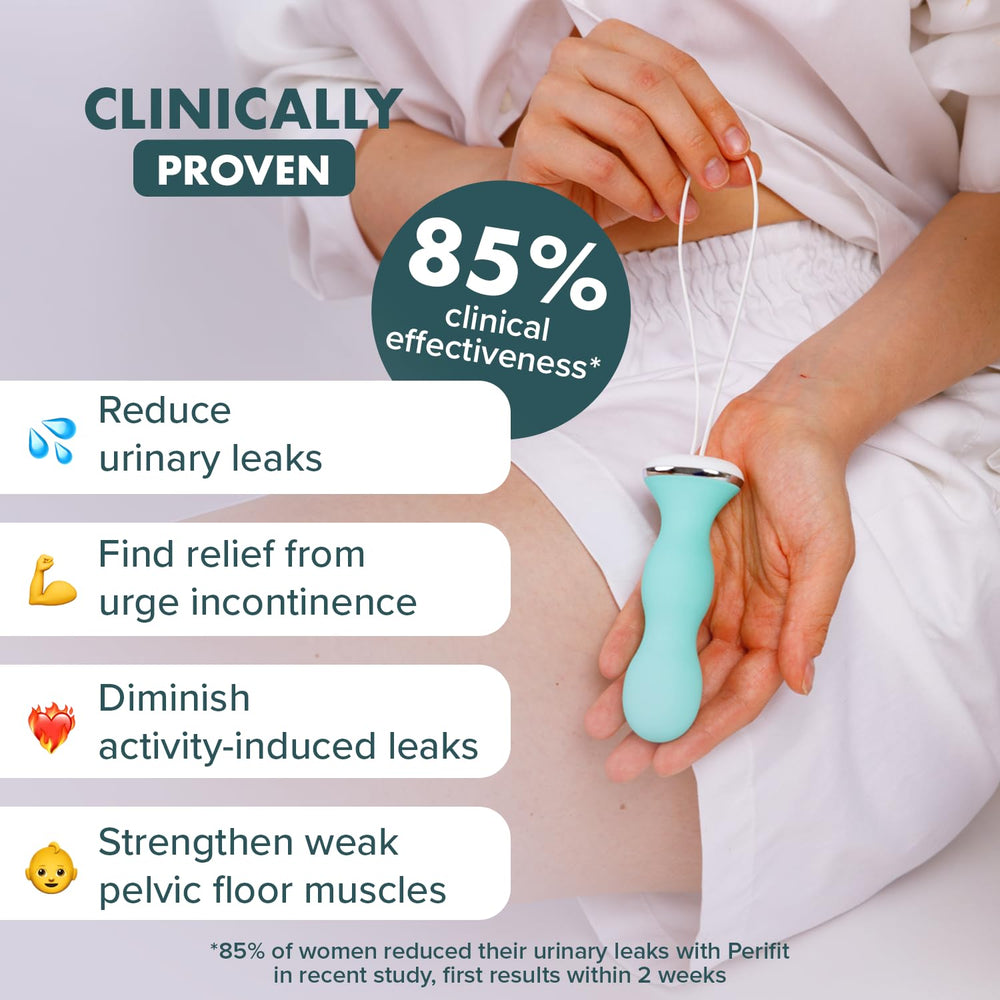 Perifit app screen showing game-based Kegel sessions to motivate training.