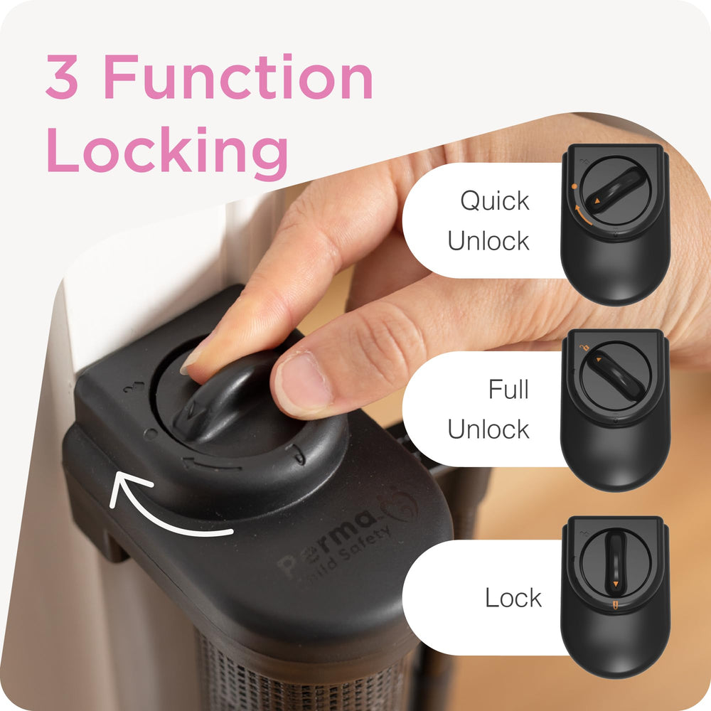 Perma gate fits doorways and porches to keep pets contained.