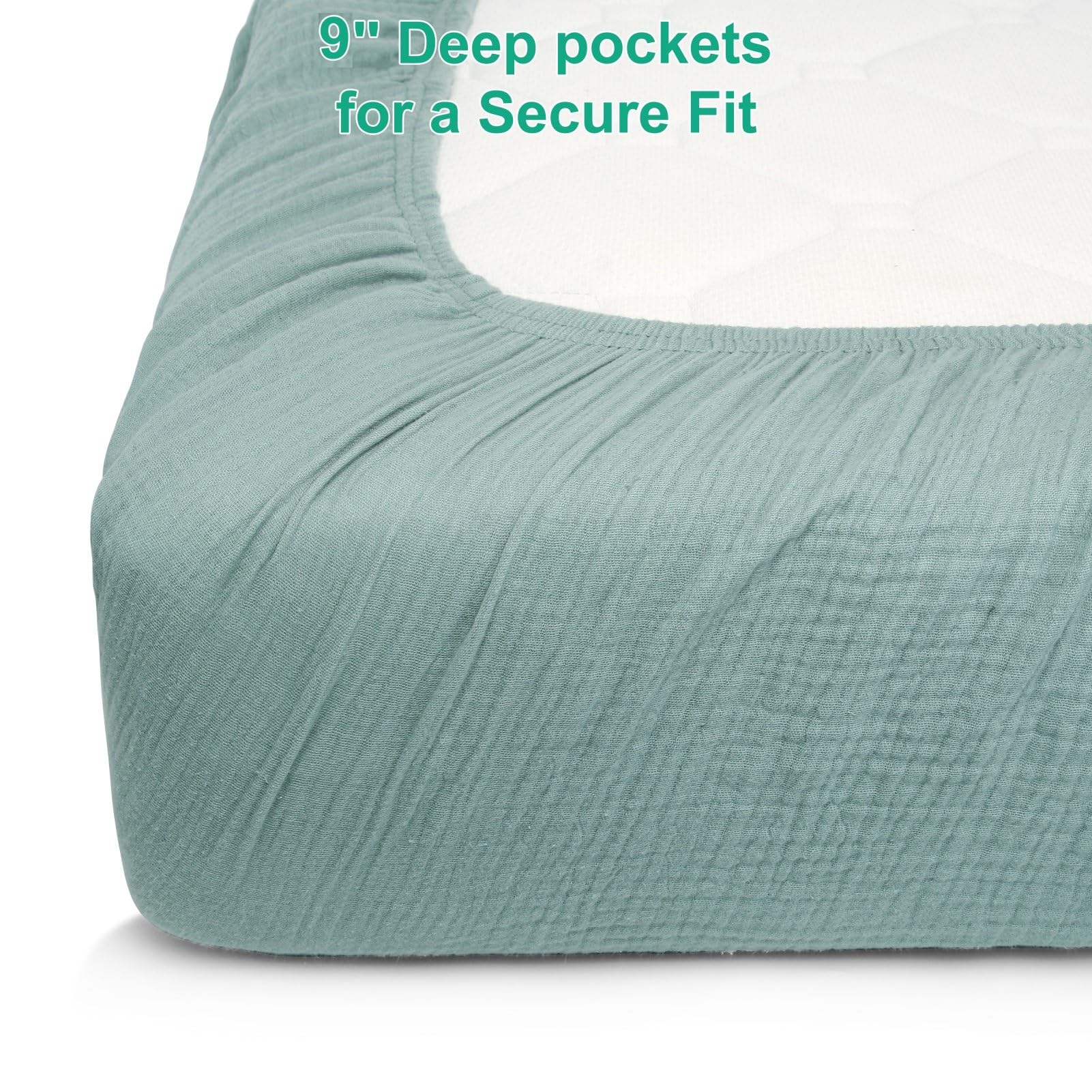 Pet Rejoir breathable muslin cotton sheet enhances the baby sleep environment.