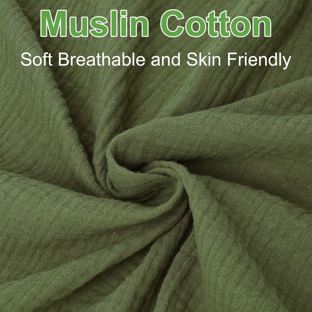 Pet Rejoir muslin crib sheet folded neatly to show softness