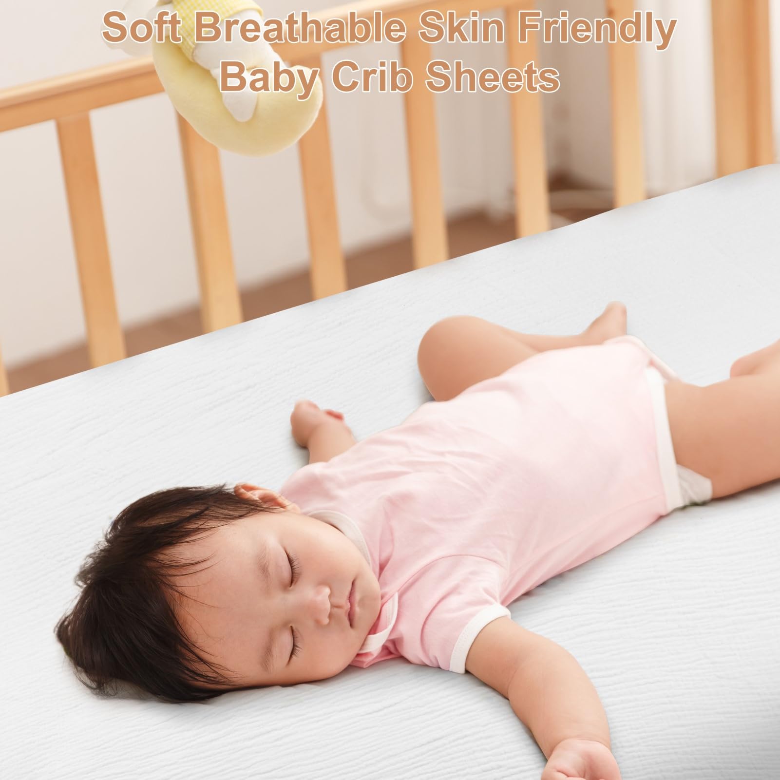 Pet Rejoir standard crib sheets fit 28x52 inch mattresses securely.