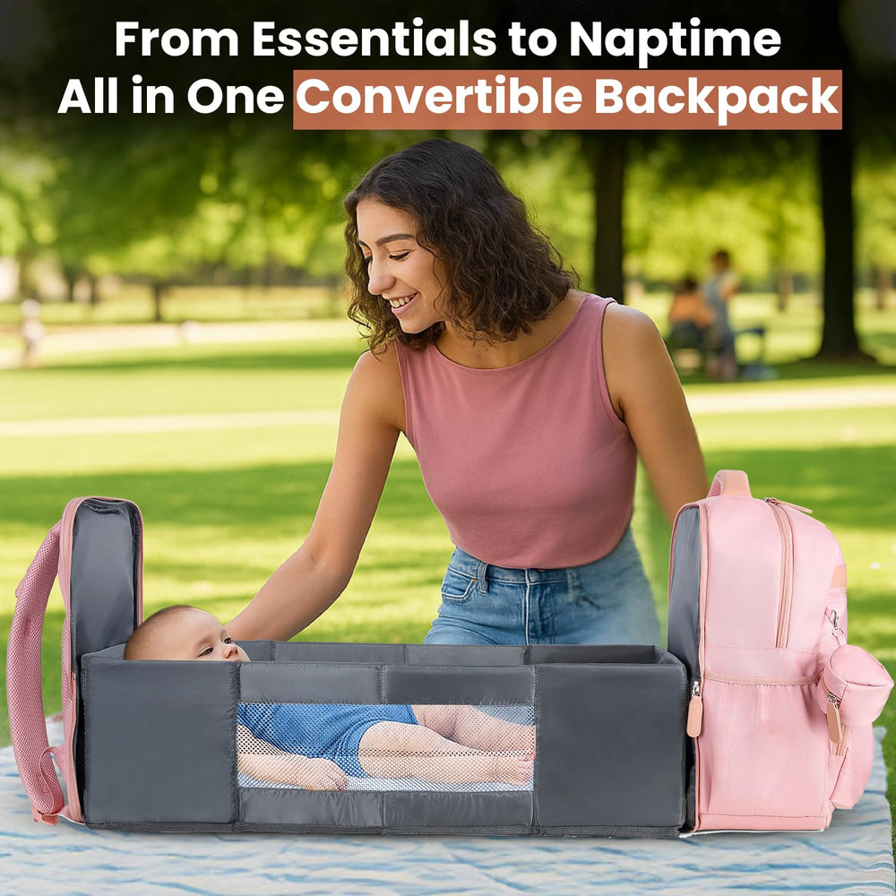 Petino Pura travel-friendly diaper backpack designed for both parents on the move.