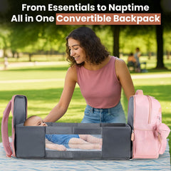 Petino Pura travel-friendly diaper backpack designed for both parents on the move.