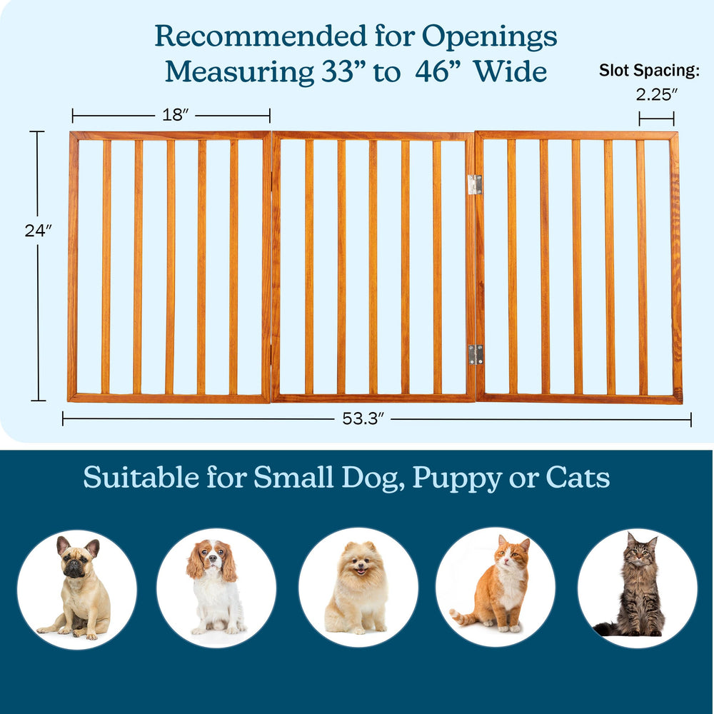 PETMAKER gate with freestanding design requires no installation.