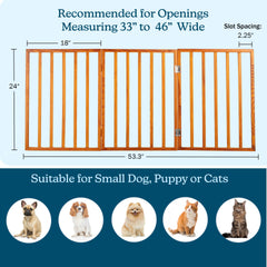 PETMAKER gate with freestanding design requires no installation.