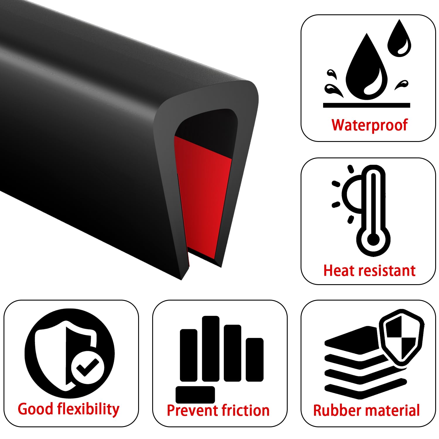 Pettyelf edge trim fits multiple edge sizes from 1/32 to 1/4 inches for flexibility.