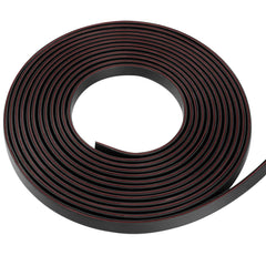Pettyelf edge trim flexible design bending around tight corners on metal edge.