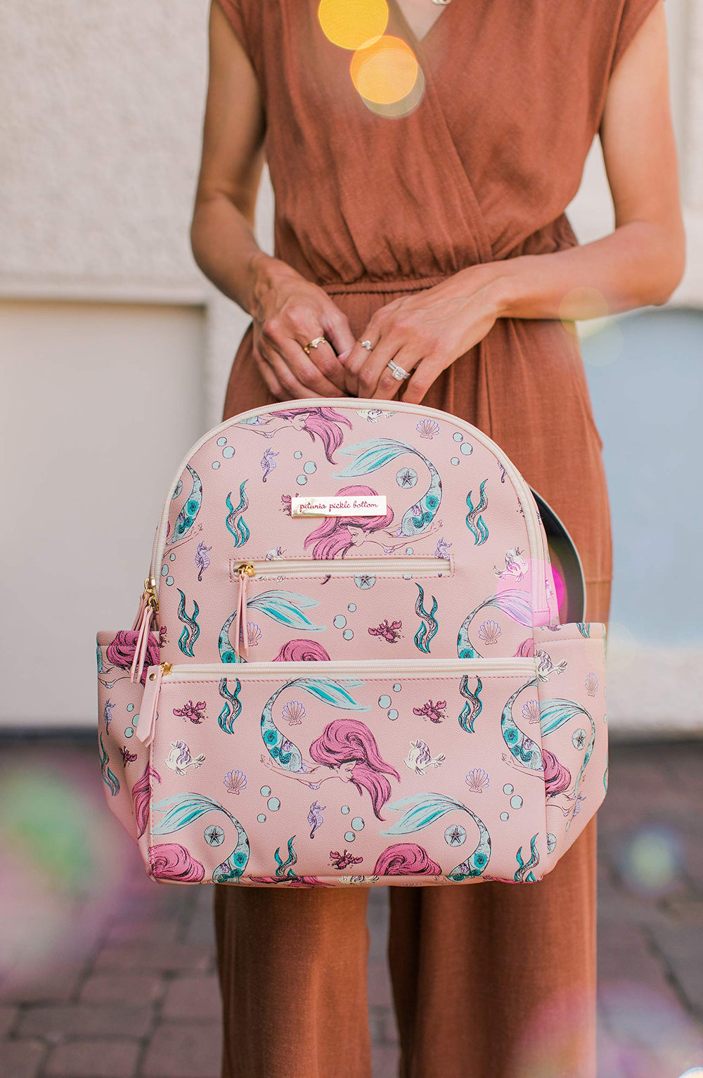 Petunia Pickle Bottom Ace Backpack insulated bottle pockets keep drinks at the right temperature