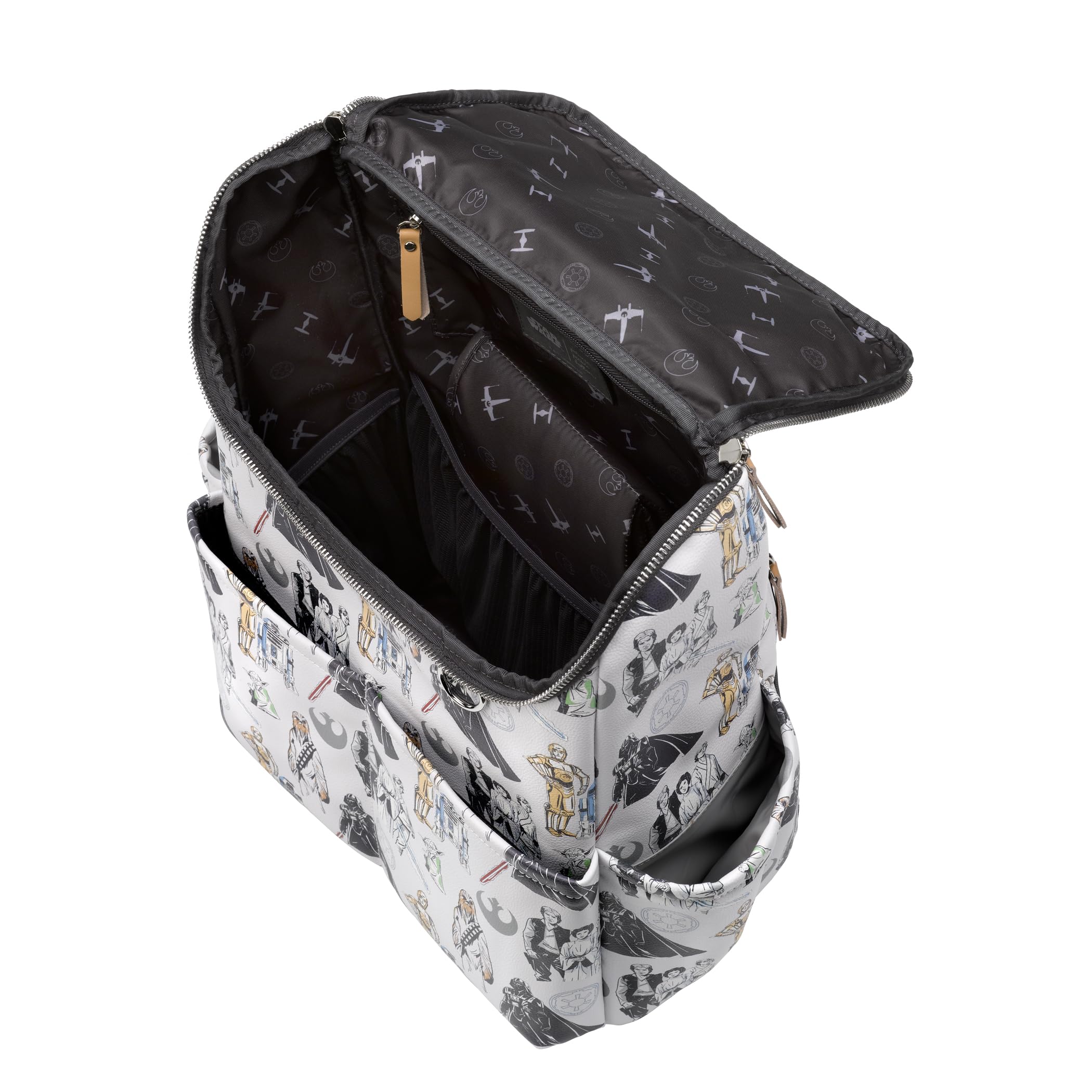 Petunia Pickle Bottom Method Backpack in use during daily outing with baby.