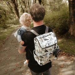 Petunia Pickle Bottom Method Backpack washable changing pad included for mess-free changes.