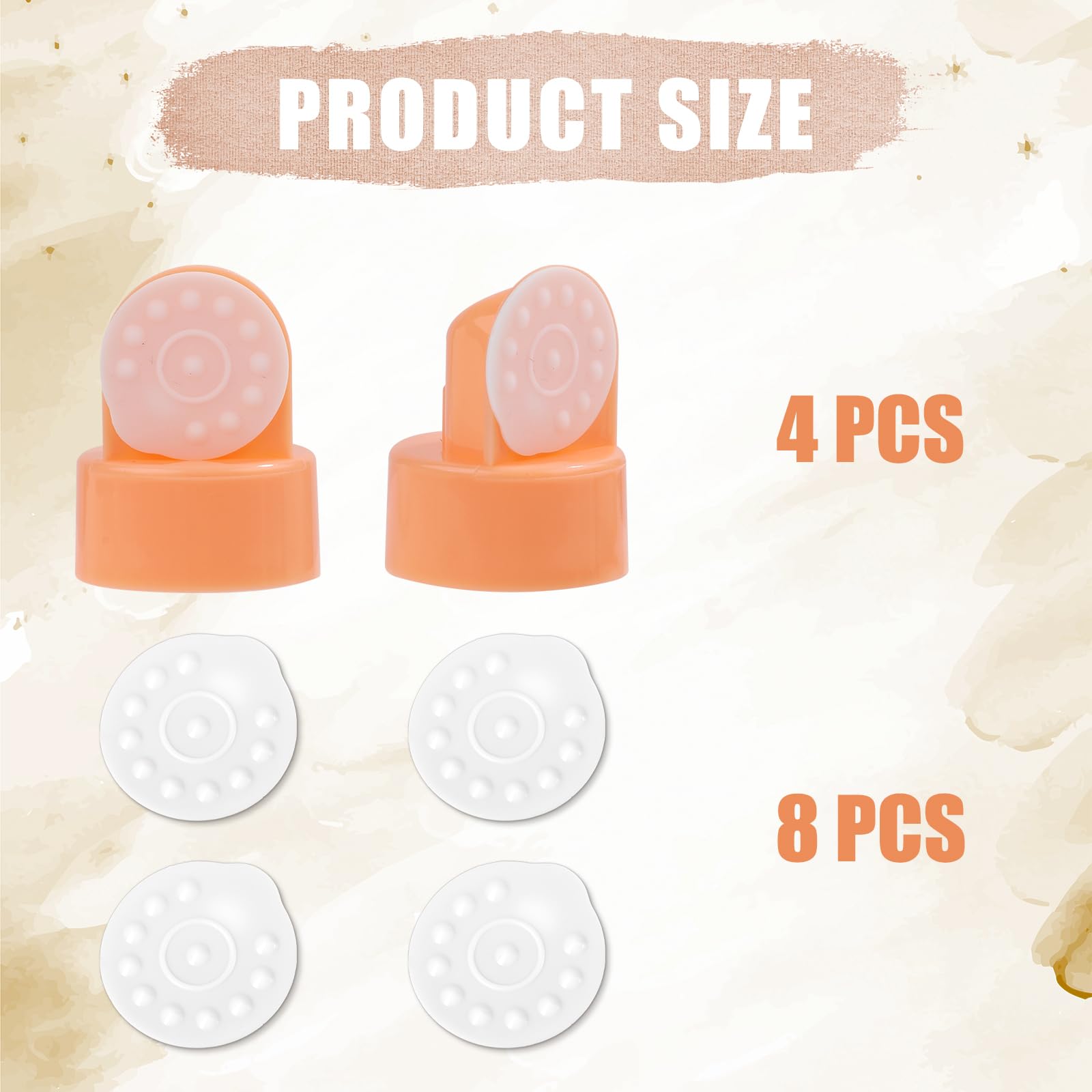 PEUTIER valves 4-pack for Medela compatibility, steady pumping performance.