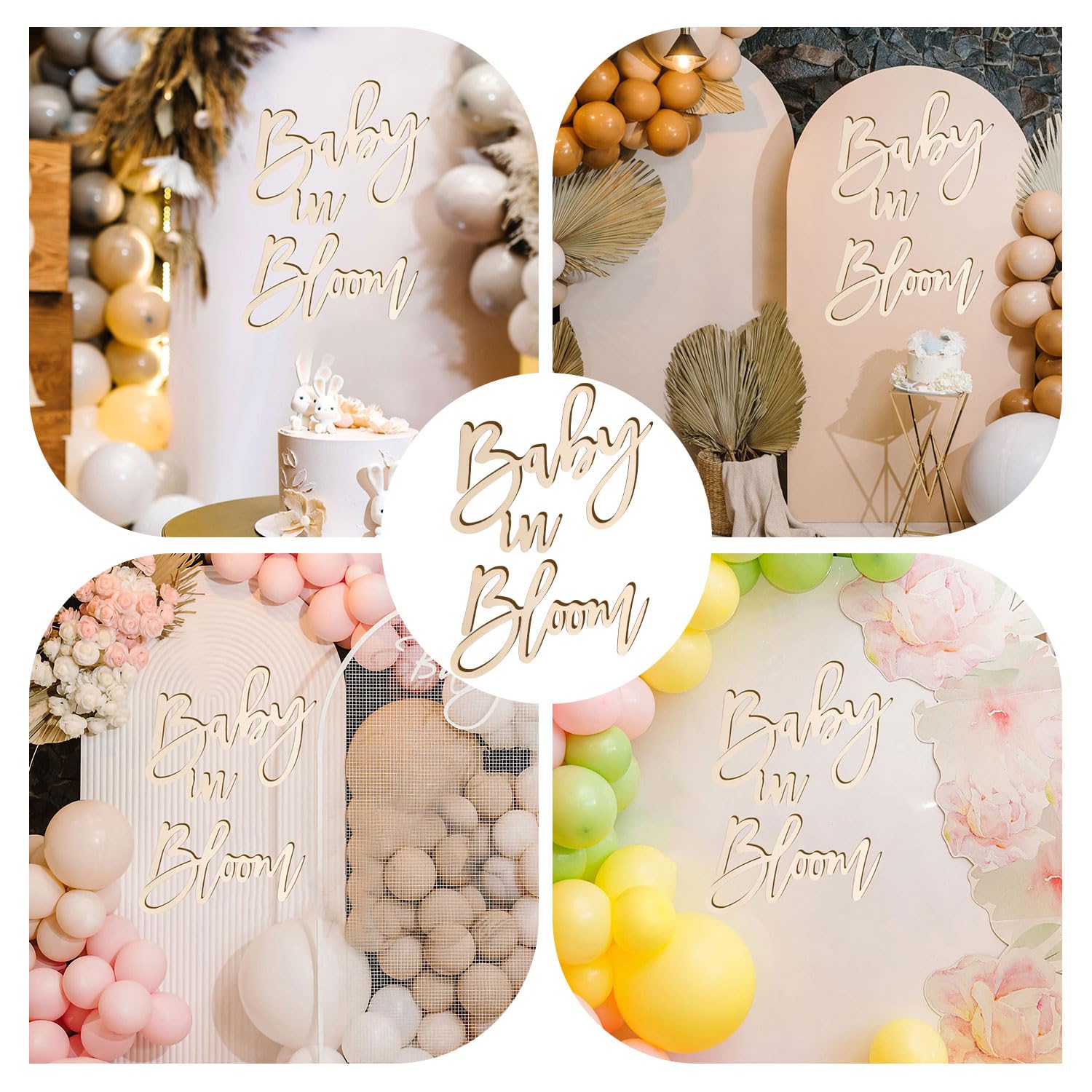 PEUTIER wall-decor baby-in-bloom combines rustic charm with versatile display.