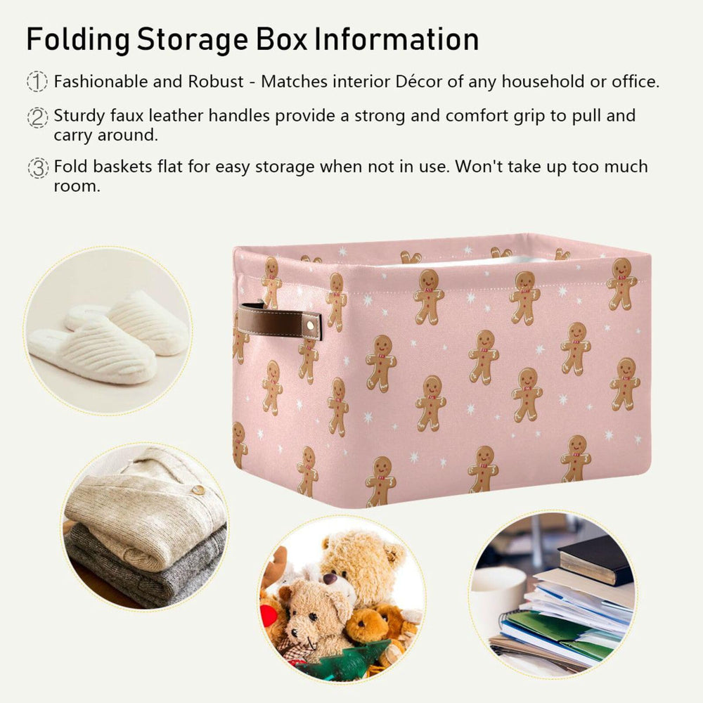 Pfrewn decorative storage box keeps books and toys tidy on shelves
