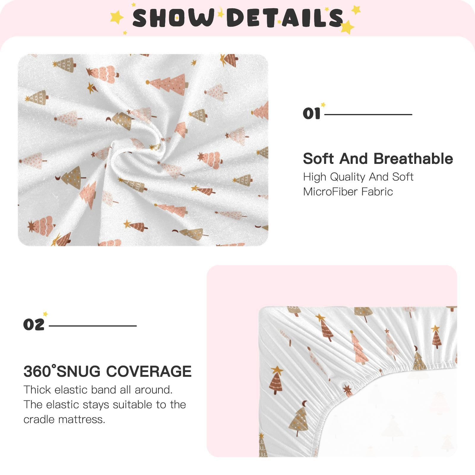 Pfrewn machine-washable crib sheet resists fading after repeated washes