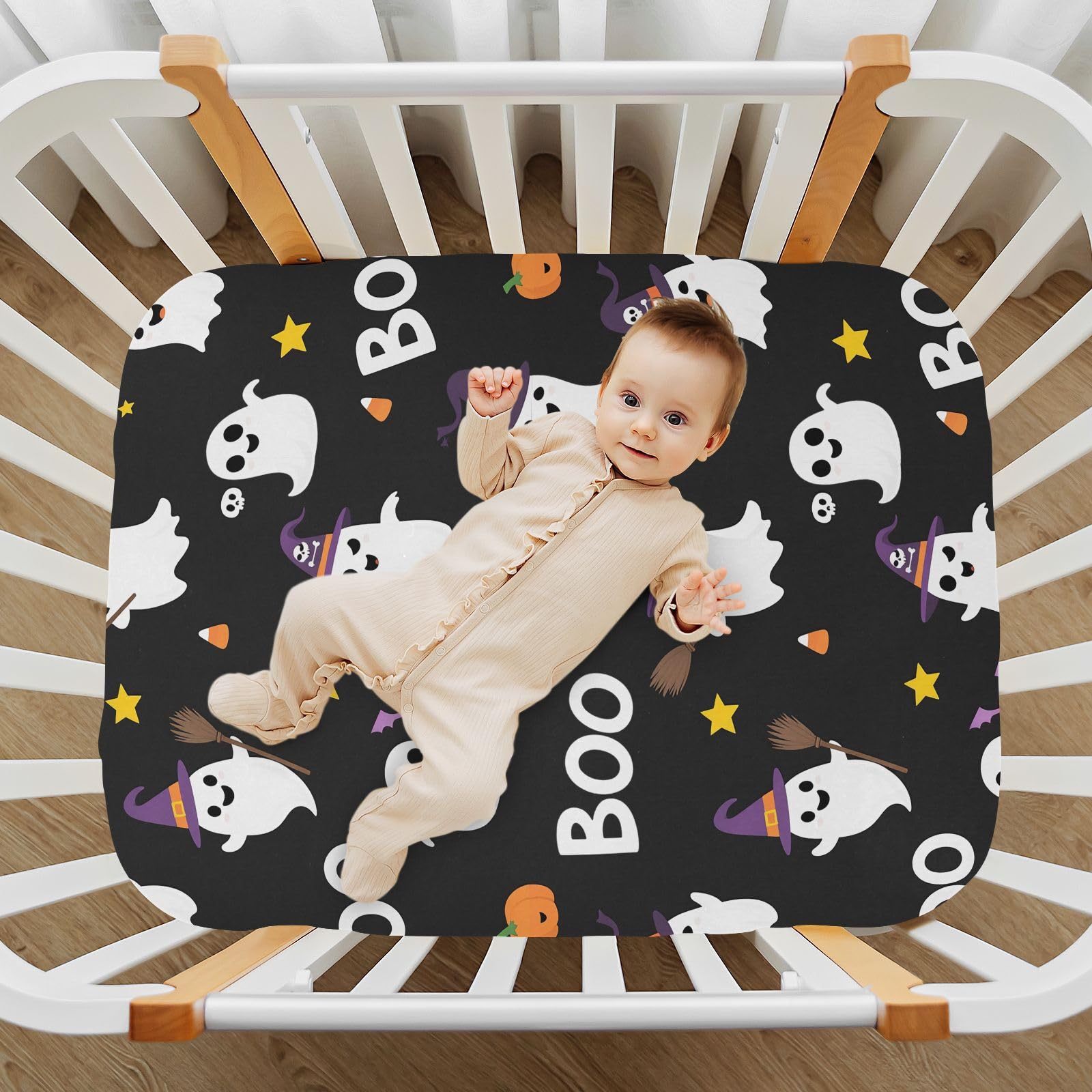 Pfrewn pack-and-play crib sheet, travel-ready and versatile.