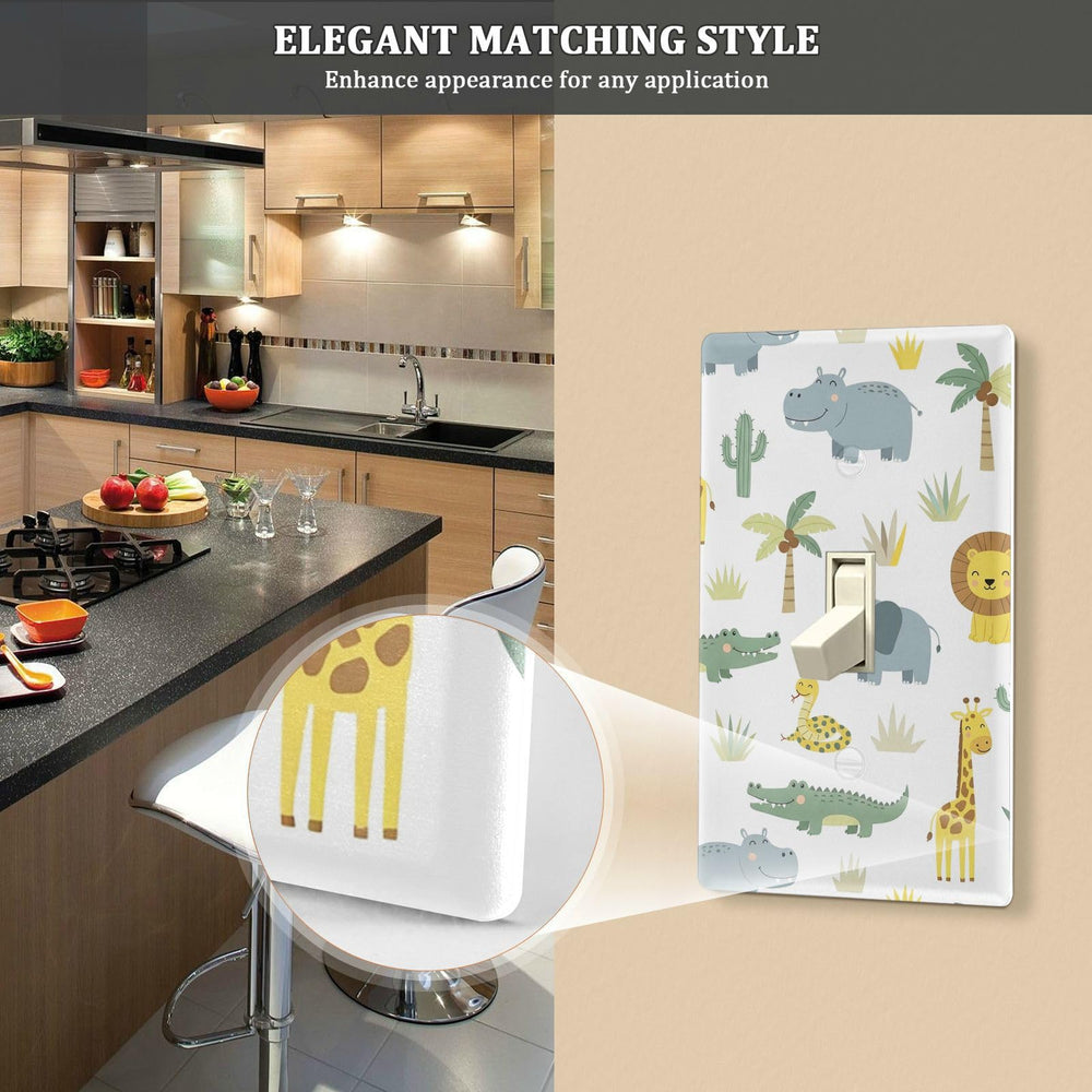 Pfrewn bear wall plate complements bold decor in bedrooms.