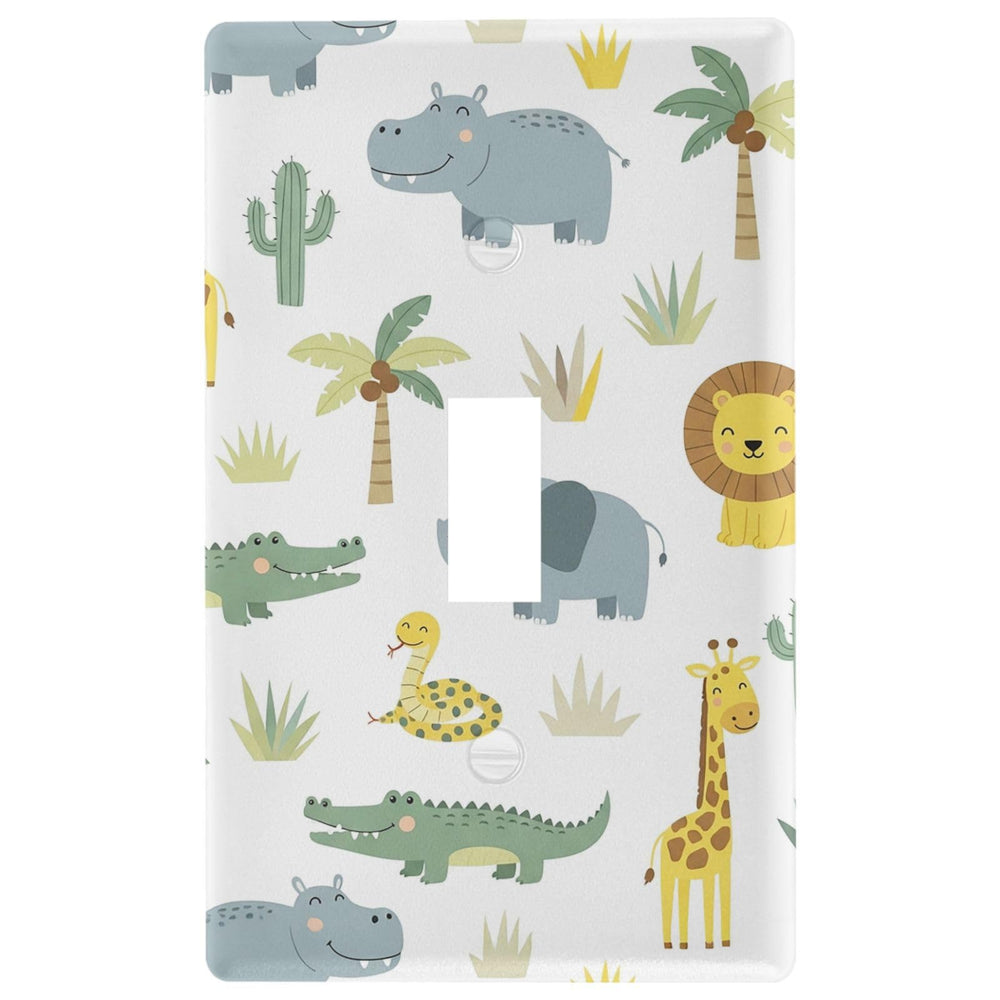 Pfrewn elephant outlet cover adds durable, easy-to-clean decor.