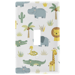 Pfrewn elephant outlet cover adds durable, easy-to-clean decor.