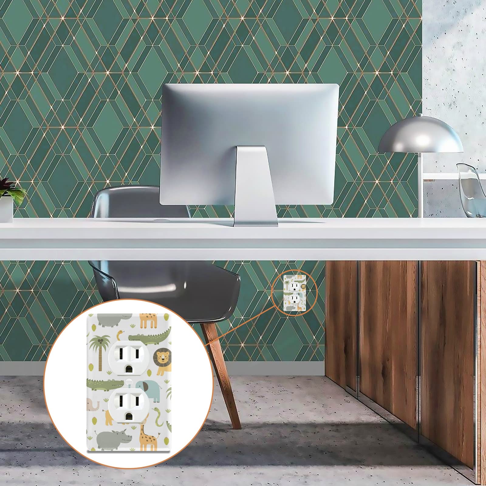 Pfrewn wildlife wall plate collection resists fading and heat.