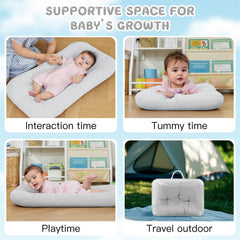 PGONEEE Baby Lounger during tummy time promotes engagement and exploration
