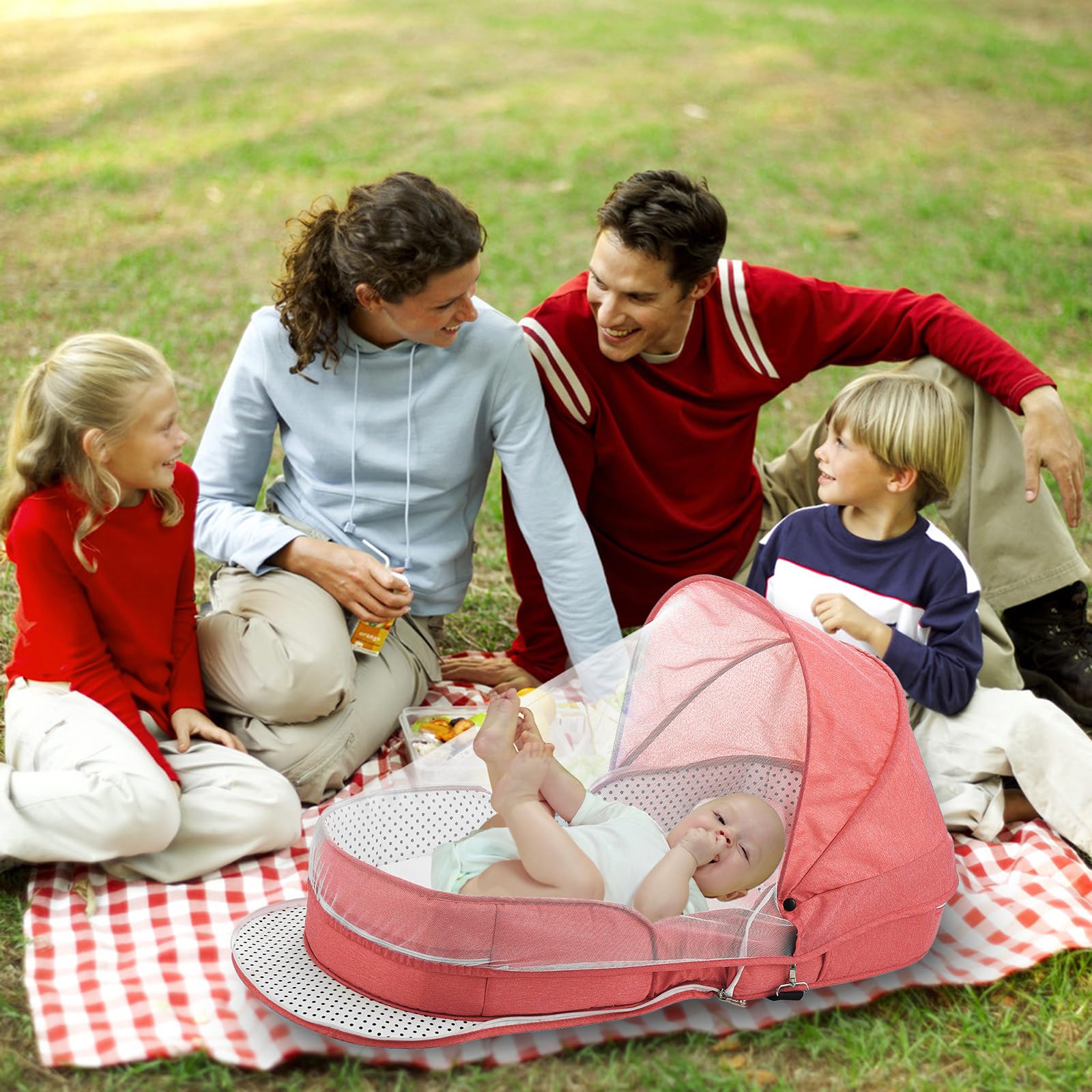 PGONEEE breathable mesh keeps baby cool and comfortable during naps