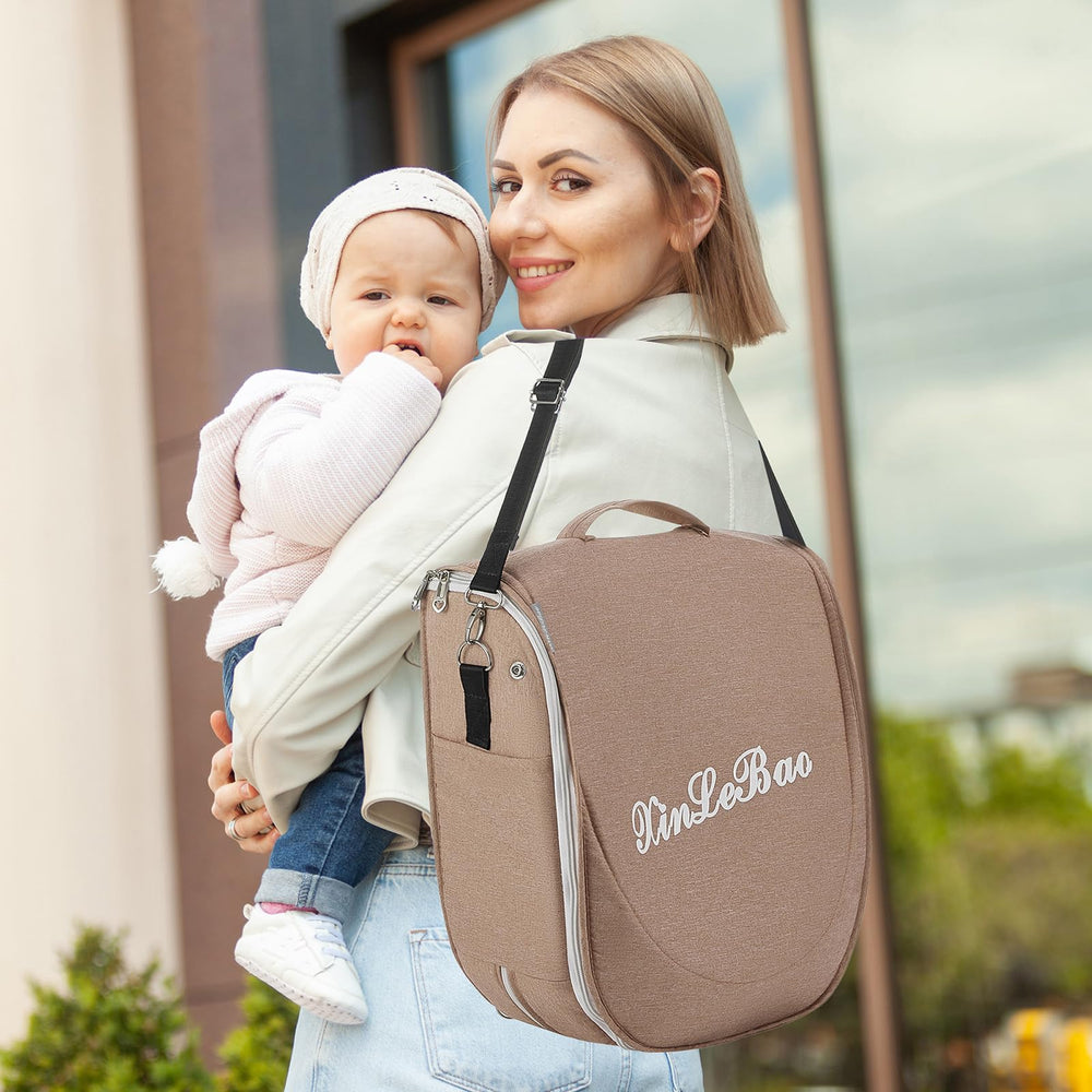 PGONEEE baby travel bassinet versatile use at home or away, simplifying travel days.