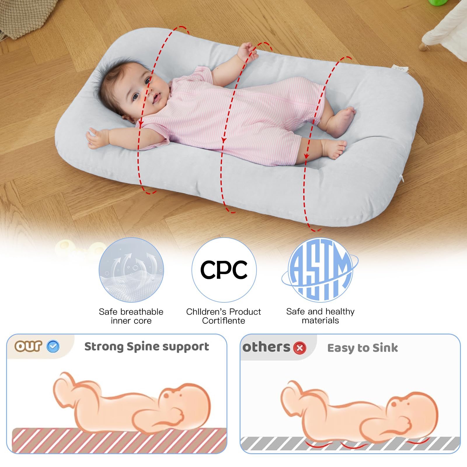 PGONEEE Organic cotton lounger feels soft and breathable on skin
