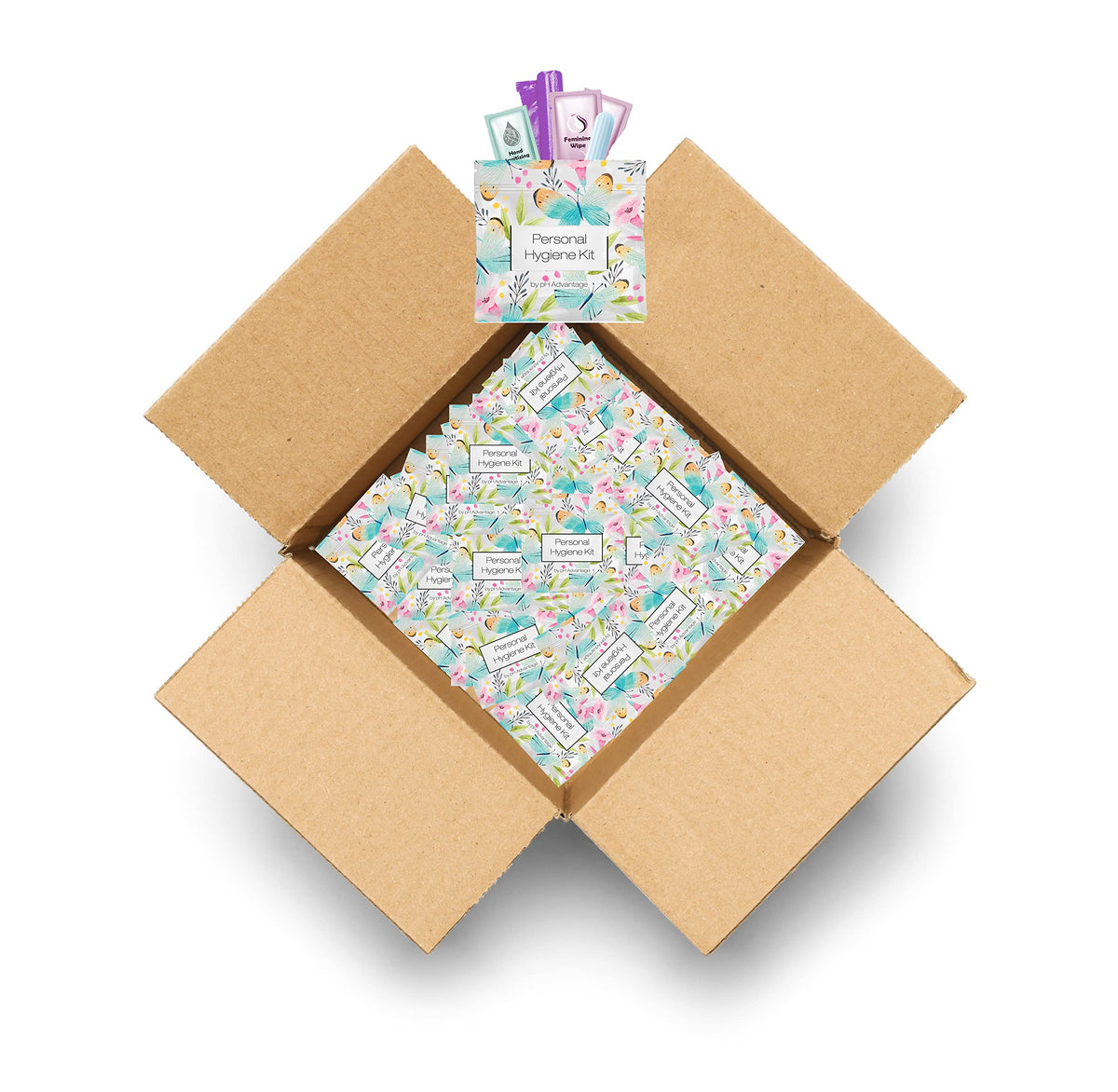 Butterfly Style Kit pack by pH Advantage—compact contents for on-the-go periods.