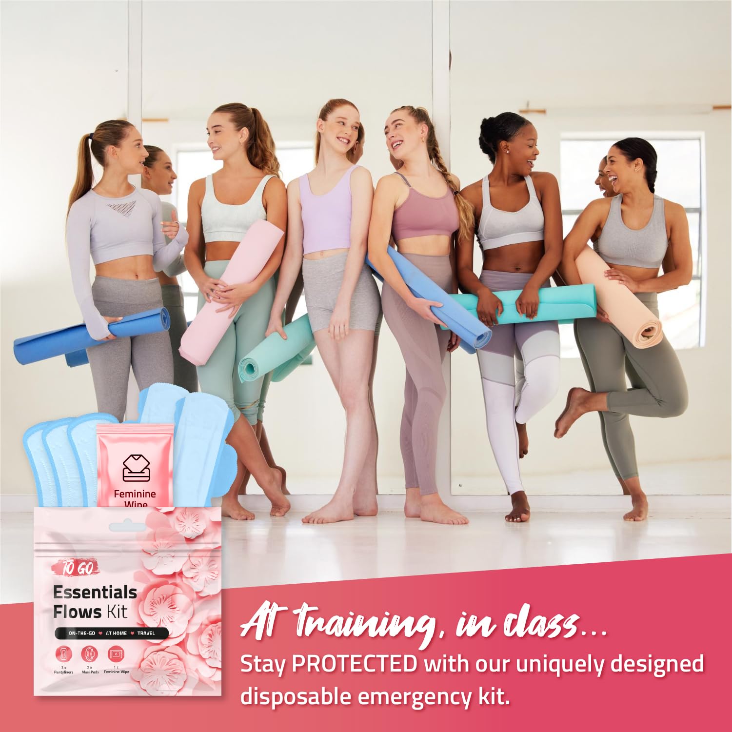 pH Advantage feminine wipe delivers quick refresh during busy activities.