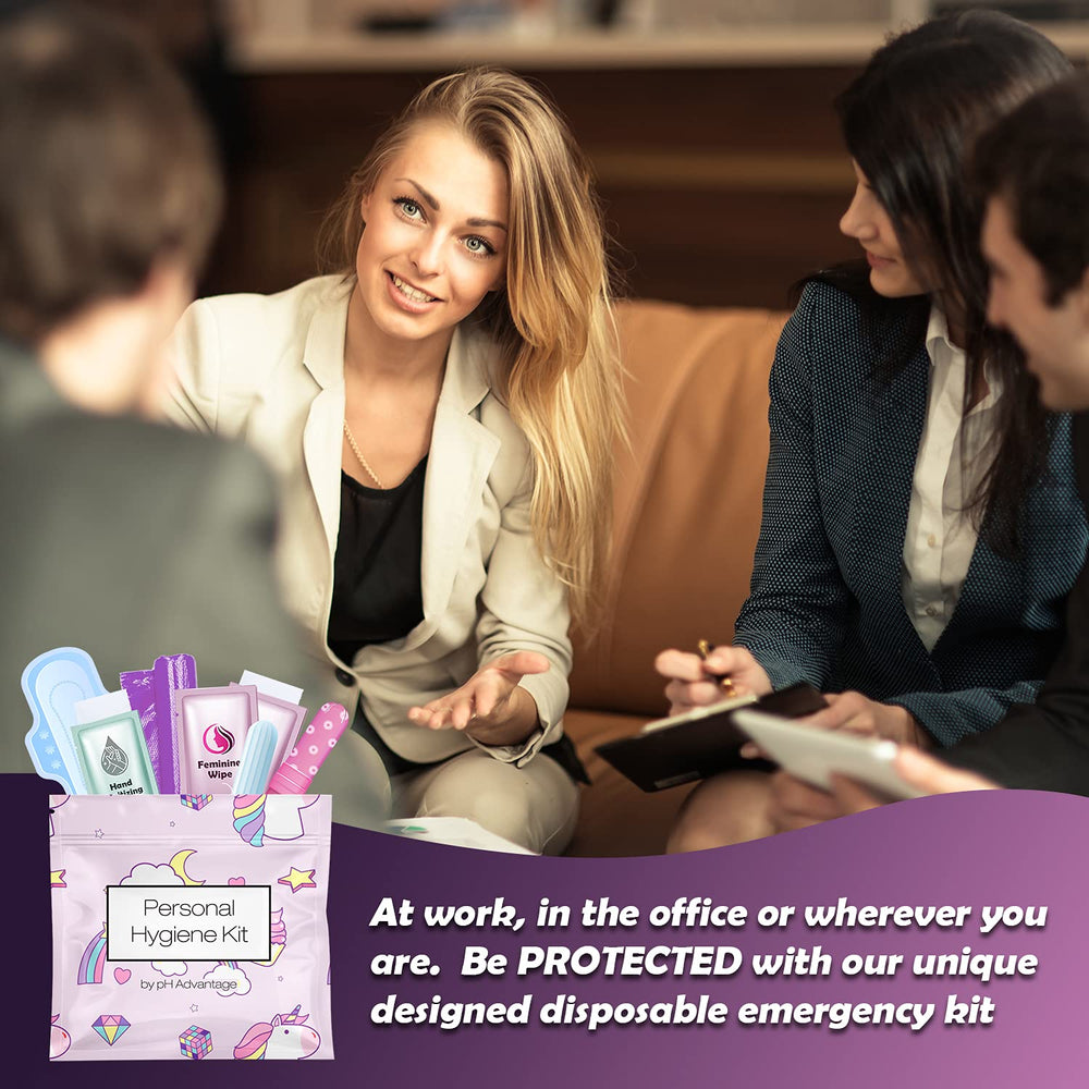 pH Advantage feminine wipes for gentle cleansing on the go