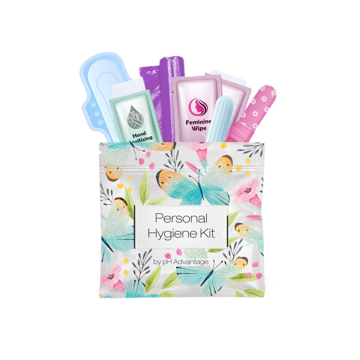 pH Advantage menstrual kit tampon for quick on the go relief
