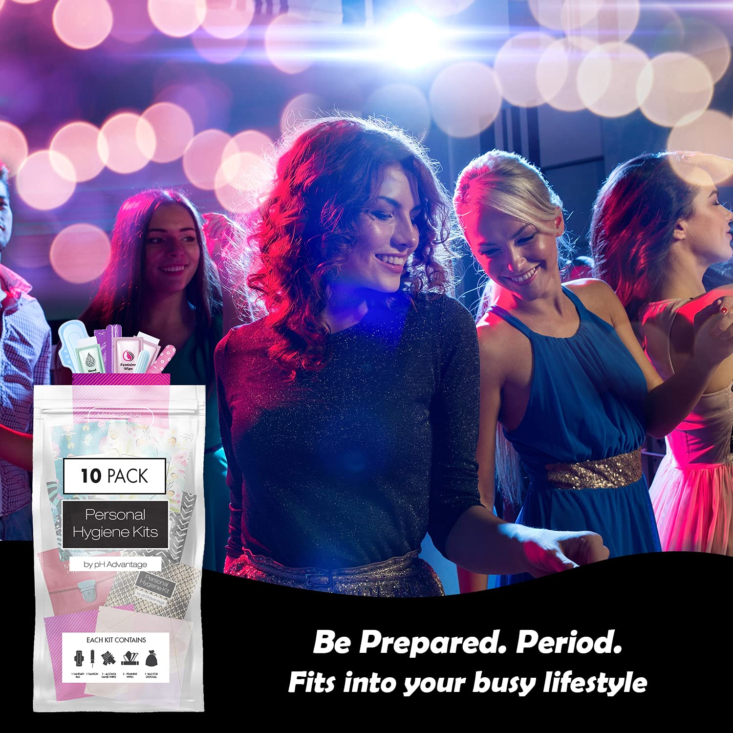 pH Advantage sanitary pad in its pack for daily coverage.
