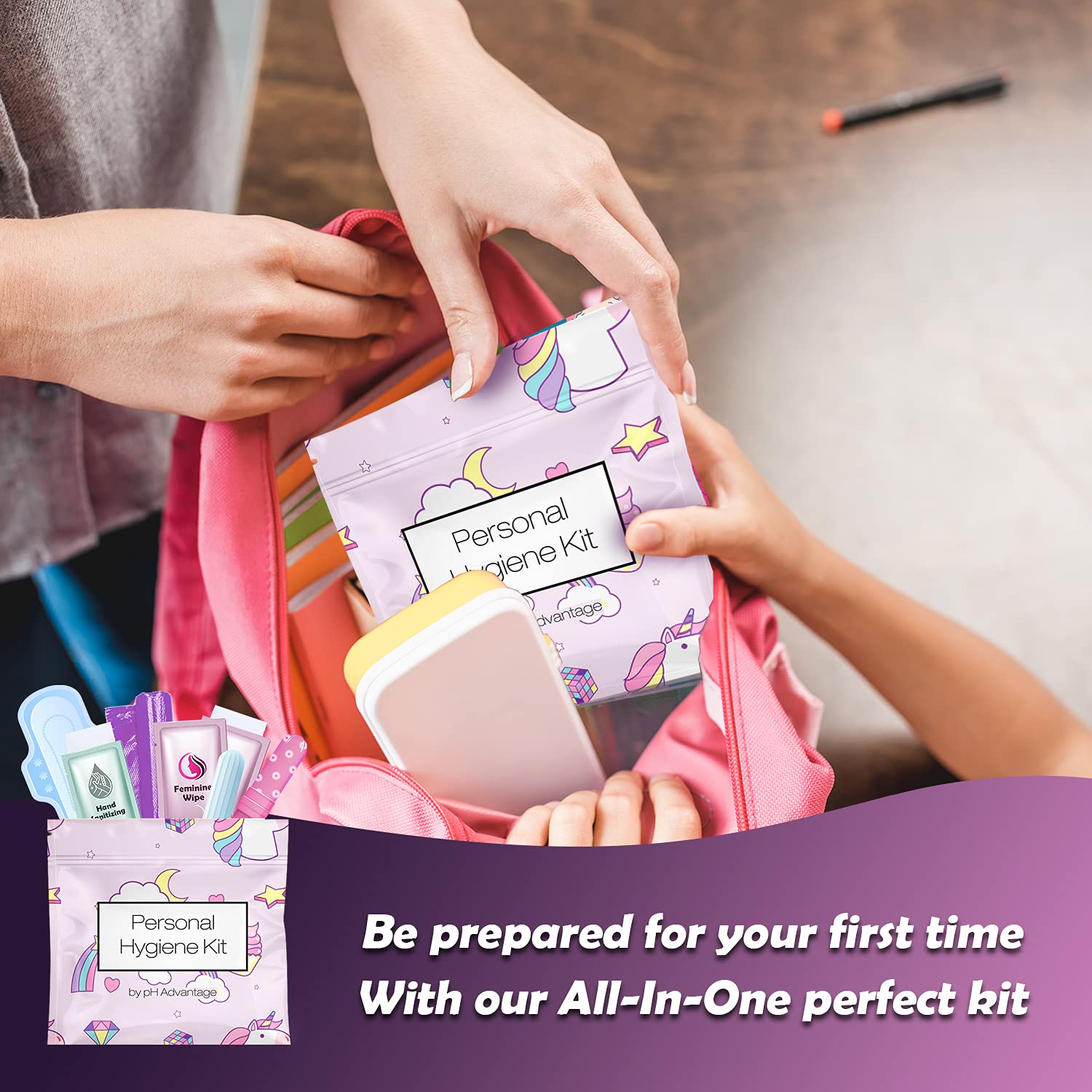pH Advantage sanitary pad offering dependable protection during activities