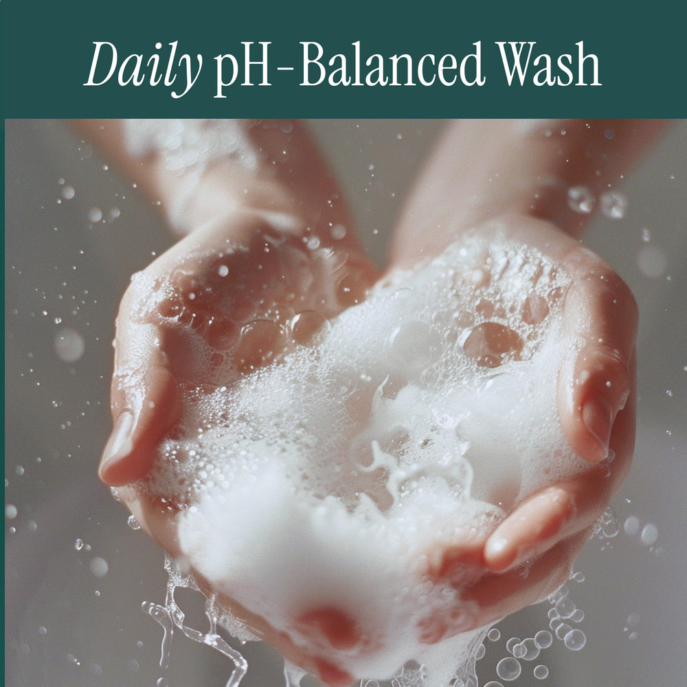 pH-D Boric Acid Foam Wash ingredients emphasize plant-based, paraben-free formula