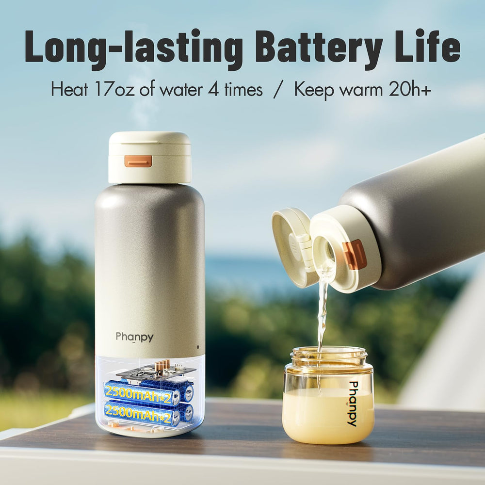 Phanpy 212F boil sterilizes accessories and pacifiers while traveling.