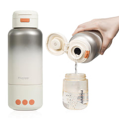 Phanpy detachable battery base enables cordless warming for travel use.