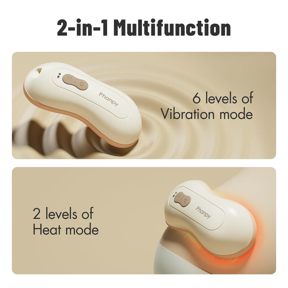 Phanpy Lactation Massager heat mode provides quick warmth to relax tissue