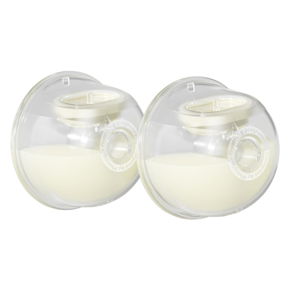 Phanpy wearable milk collector cup enables hands-free pumping and safe milk collection.