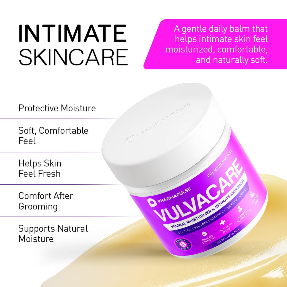 Pharmapulse ingredient label emphasizes natural ingredients and hormone-free formulation.