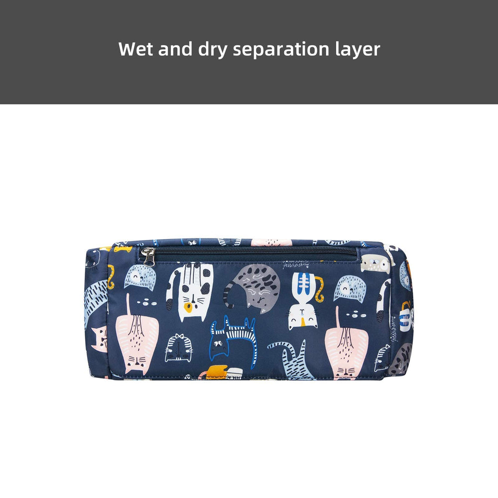 PHEBEN Cat Paradise diaper bag tote easy to clean with damp cloth.