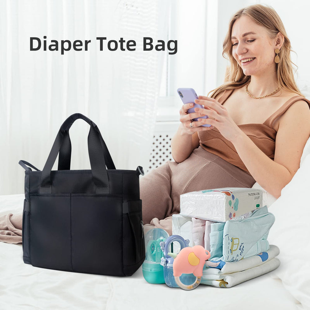 PHEBEN diaper tote waterproof exterior protecting bottles and contents